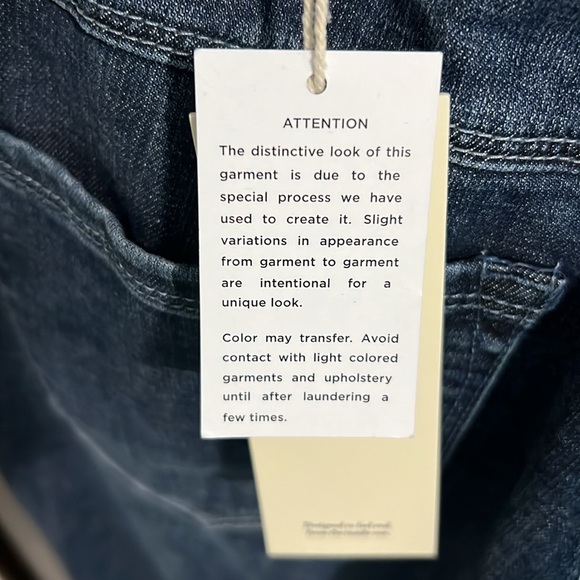 Laurie Felt Classic Denim Crop Bootcut Jeans w/Raw Hem Size 14P in dark vintage! - Picture 7 of 9